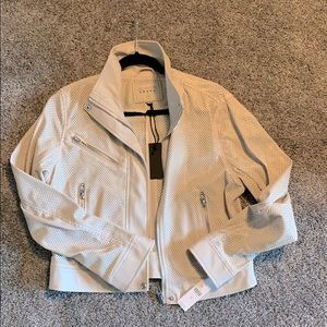 Blank NYC Anthropologie Ivory Moto Jacket